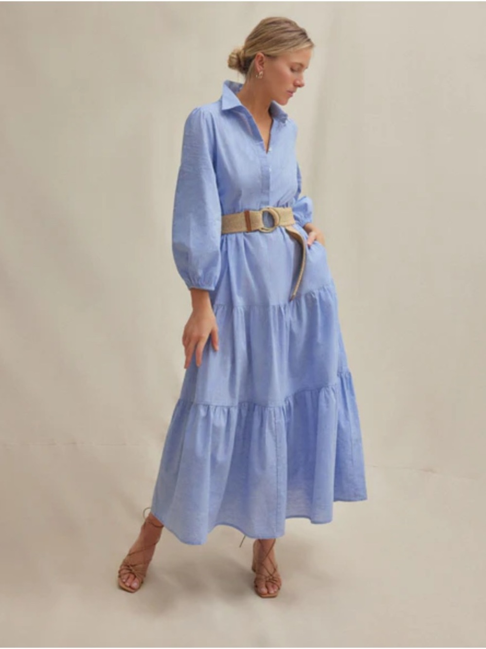 Tuckernuck Pomander Place Chambray Maxi Dress